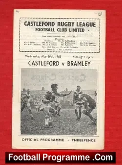 Castleford Rugby v Bramley 1963