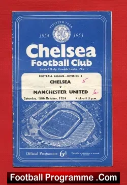 Chelsea v Manchester United 1954 – First Champions Season