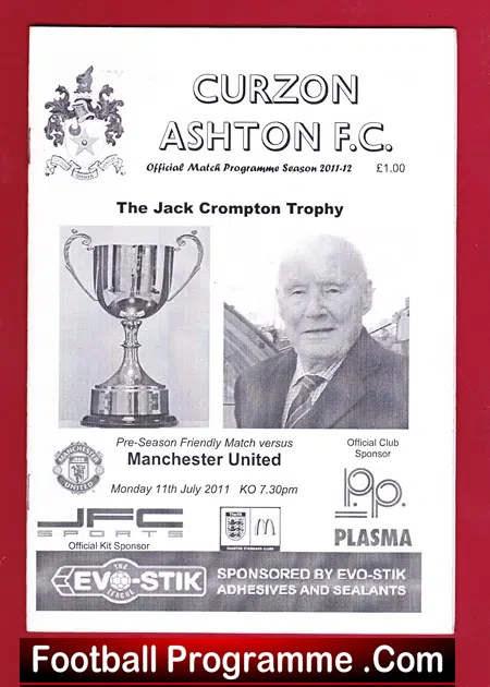 Curzon Ashton v Manchester United 2011 – Jack Crompton Trophy