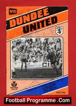 Dundee United v Falkirk 1987 – Multi Autographed SIGNED