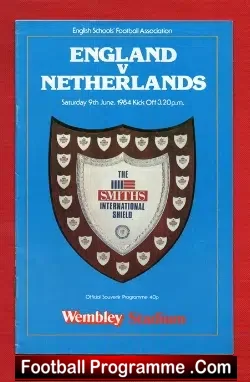 England v Holland 1984 – Schools – Craig Bell