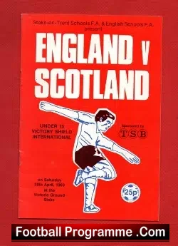 England v Scotland 1983 – Under 15s Kevin Pressman