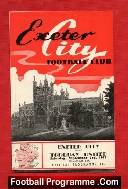 Exeter City v Torquay United 1955