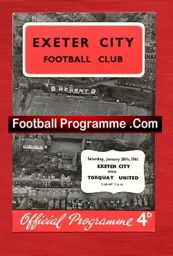 Exeter City v Torquay United 1961