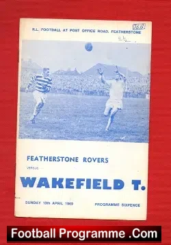Featherstone Rovers Rugby v Wakefield Trinity 1969