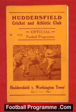 Huddersfield Rugby v Workington Town 1962 – to clear