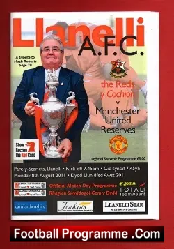 Llanelli v Manchester United 2011 – Reserves Match Wales Man Utd