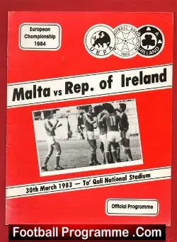 Malta v Ireland 1983 – European Championship