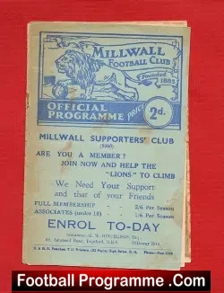 Millwall v Torquay United 1948 – priced to clear