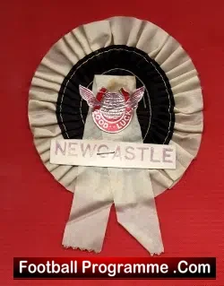 Newcastle United Football Club Old Football Rosette 1960s
