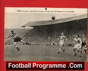 Newcastle United v Manchester City 1955 FAC Final Signed Picture