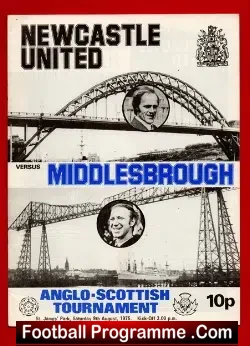 Newcastle United v Middlesbrough 1975