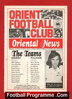 Orient v Fulham 1976 – Inc George Best