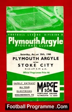 Plymouth Argyle v Stoke City 1960