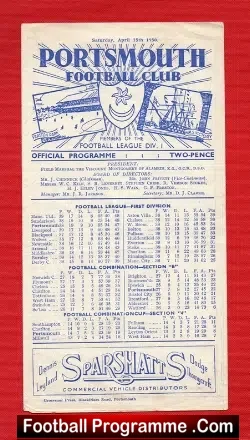 Portsmouth v Norwich City 1950