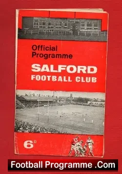 Salford Rugby v Widnes 1969