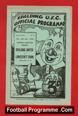Spalding United v Lowestoft Town 1958