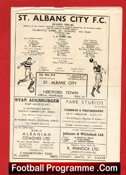 St Albans City v Hertford Town 1961