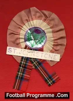 St Johnstone Football Club Old Football Rosette 1960s