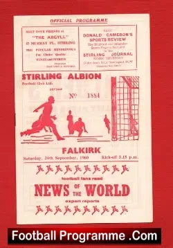 Stirling Albion v Falkirk 1960
