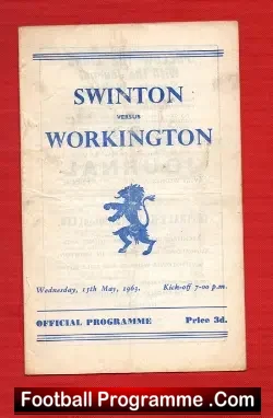 Swinton Rugby v Workington Town 1963