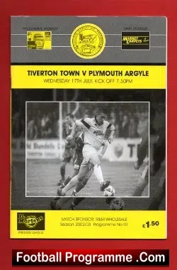 Tiverton Town v Plymouth Argyle 2002