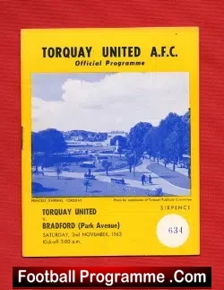 Torquay United v Bradford Park Avenue 1963