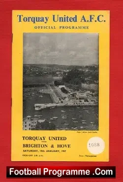 Torquay United v Brighton 1957