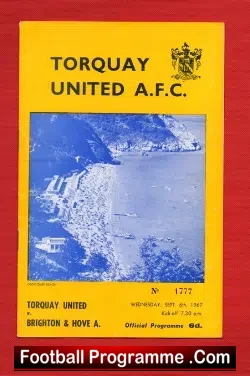 Torquay United v Brighton 1967