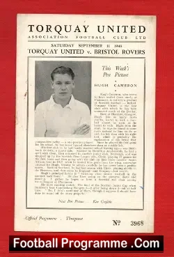 Torquay United v Bristol Rovers 1948