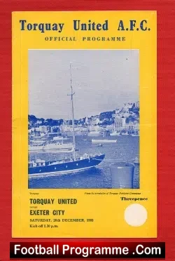 Torquay United v Exeter City 1959