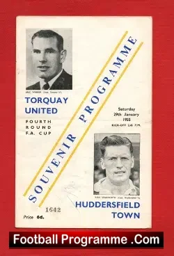 Torquay United v Huddersfield Town 1955 – FAC Souvenir Programme