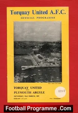 Torquay United v Plymouth Argyle 1957