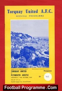 Torquay United v Plymouth Argyle 1960