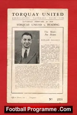 Torquay United v Reading 1949