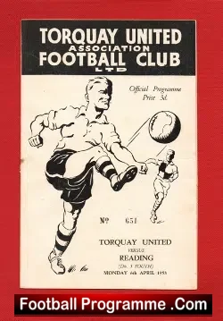 Torquay United v Reading 1953