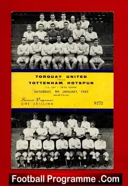 Torquay United v Tottenham 1965 – FA Cup Match