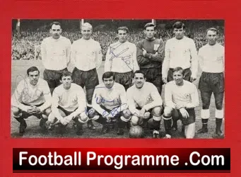 Tottenham Spurs Football Team Multi Signed Pic Spus 1960s
