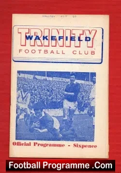 Wakefield Trinity Rugby v Halifax 1969