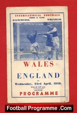 Wales v England 1958 – U23 Pirate – Signed – Ken Jones