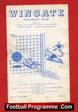 Wingate v Wealdstone 1957