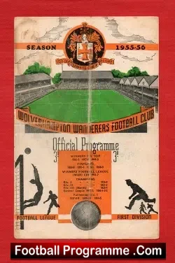 Wolves Wolverhampton v San Lorenzo 1956 - Buenos Aires - Signed - football programme