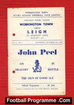 Workington Town Rugby v Leigh 1965