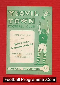 Yeovil Town v Chippenham 1959 - to clear - football programme
