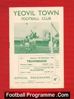 Yeovil Town v Trowbridge Town 1959