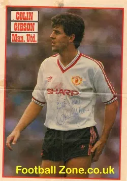 Manchester United Colin Gibson Autograph Picture - Man Utd