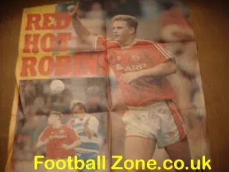 Manchester United Mark Robins Autographed Signed Picture