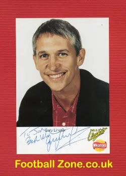 Gary Lineker Autograph BBC Match Of The Day MOTD Presenter