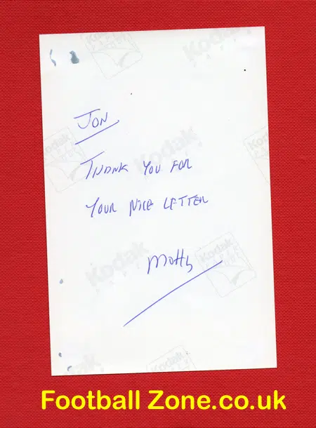 John Motson BBC Sports Presenter Motty Signed Autograph Picture