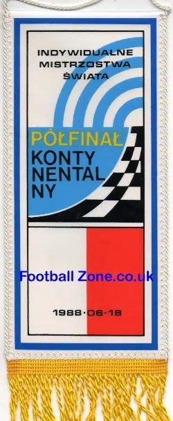 Poland Speedway Pennant 1981 - Continental Final